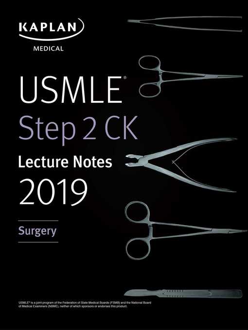 Cover of USMLE Step 2 CK Lecture Notes 2019